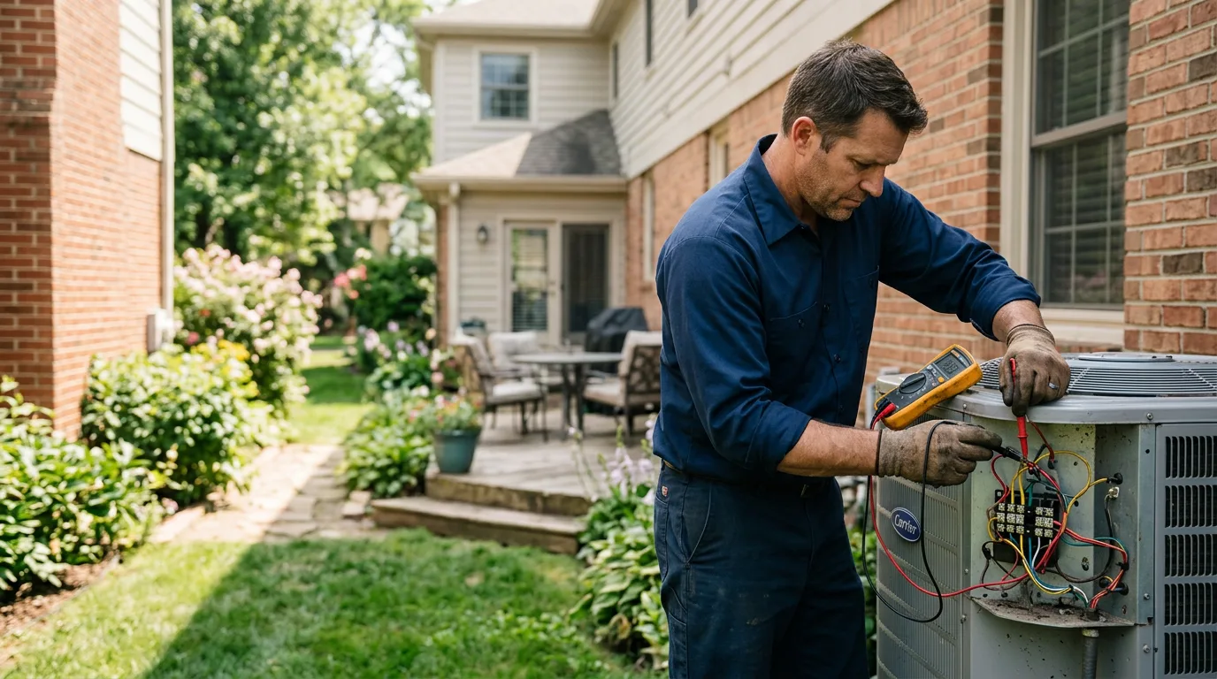 HVAC technician working near Winger, MN
